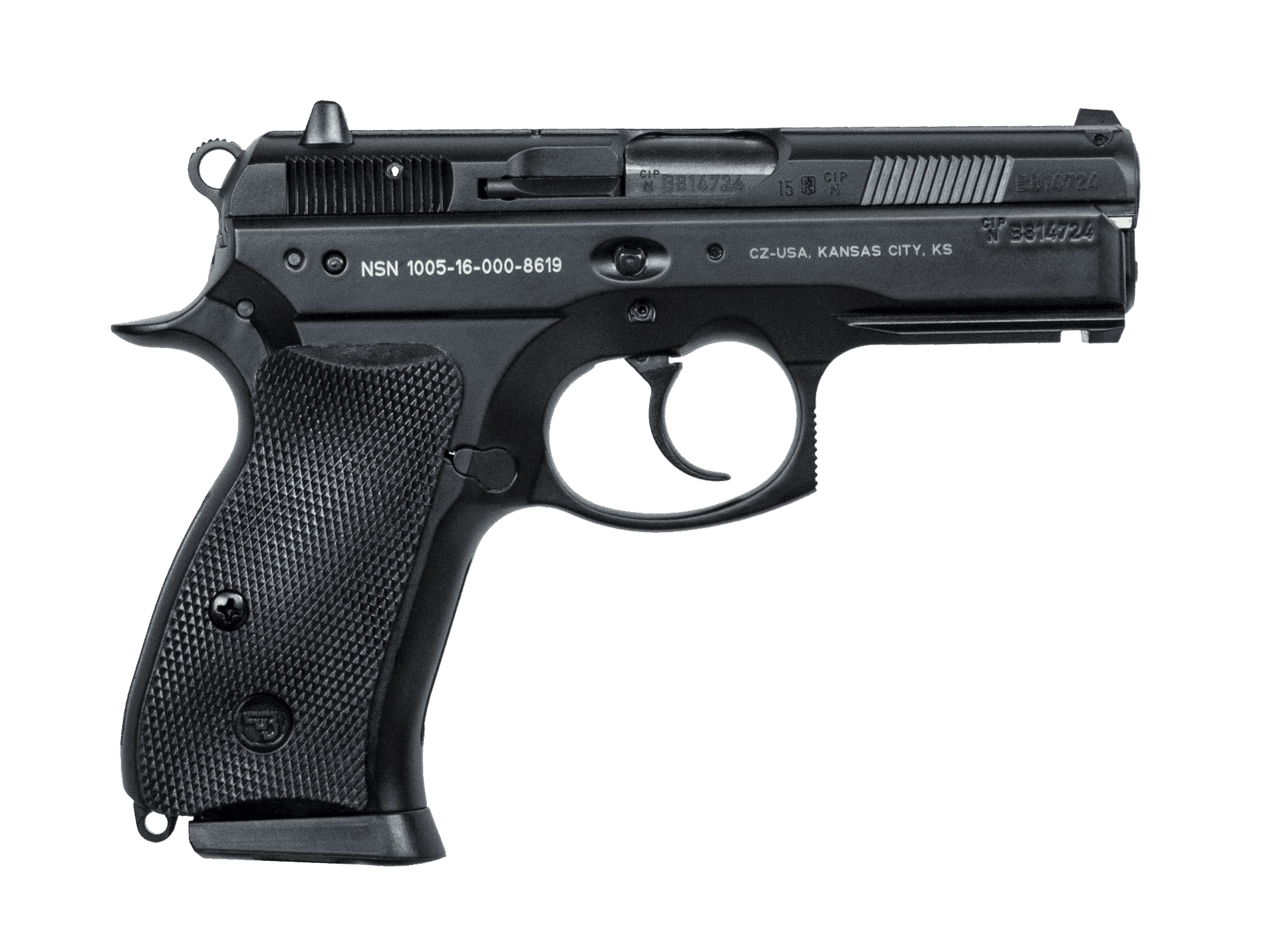 CZ 75 P-01 9MM PISTOL BLACK FIXED SIGHTS DECOCKER 2-15RD MAGS